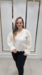 STYLISH WHITE TOP ON IMPORTED FABRIC