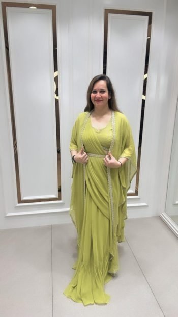 SAREE PATTERN ON GEORGETTE