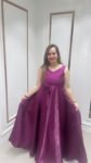 PARTYWEAR ONE-PIECE IN MAHROON COLOUR ON IMPORTED FABRIC
