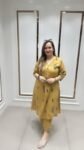 MUSTARD YELLOW CORD-SET ON COTTON
