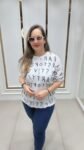 Stylish T-Shirt On Black Nd White Shade On Imported Fabric