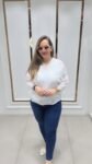 Elegant Blouse In Both Black Nd White Shades On Imported Fabric