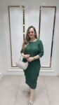 Beautiful Bambu Gown In Both Green & Black Shade On Imported Fabric