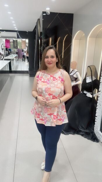 Summer Friendly Top In Both Soft Peach & Soft Green Shades