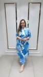 Beautiful Printed Cord-Set In Vibrant Blue