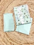 Beautiful Pure Cotton fabric In Mint Green Shade