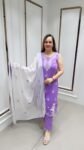 Beautiful Chikankari 3-Piece Set On Soft Lavender Hue