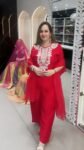 Desingner three piece suit in pure dola silk