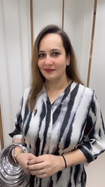 A stylish black and white abstract print co-ord set