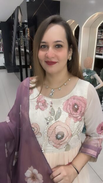A BEAUTIFUL GOWN IN GEORGETTE WIITH DUPATTA