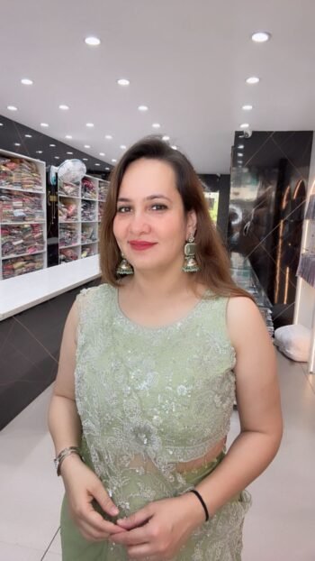 Celeste Glow Pre-Draped Saree