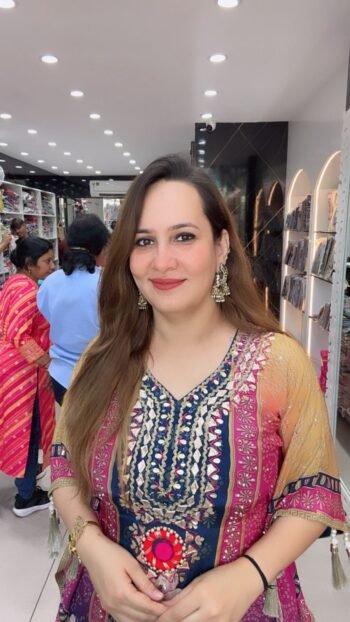 Fuchsia Kaftan Style Sharara Set