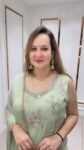 pista green Crepe Silk Festive Suit Set