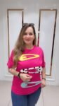 Hot Pink Graphic Imported Pin Design T-Shirt For Women - Richa's Fashion