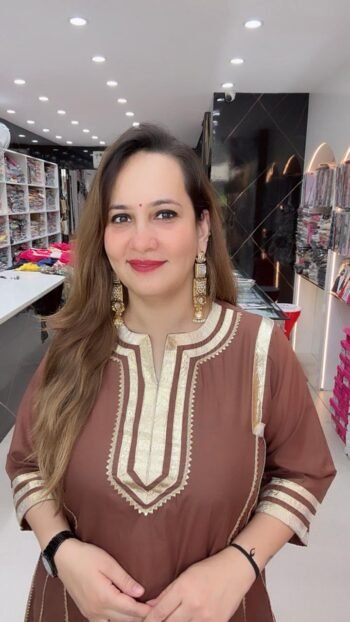 Bebo Chanderi Silk Kurta Palazzo Set