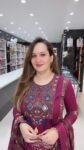 Elegant Wine Purple Embroidered Anarkali Kurta Set for Women - Richa's Fashion