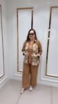Elegant Coffee Brown Floral Embroidered Co-Ord Set for Women – Richa’s Fashion