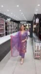 Lavender Floral Embroidered Salwar Suit Set for Women – Richa’s Fashion