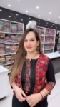 Elegant Black Straight Kurta Palazzo Set with Rust Red Tribal Print Jacket Style – Richa’s Fashion