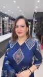 Luxury Royal Blue Printed Kurta Set with Artistic Traditional Patterns for Festive - Richa's Fashion