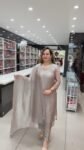 Champagne Beige Crushed Tissue Kurta Palazzo Set with Dupatta – Richas’s Fashion