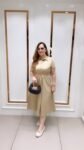 Casual Chic Button-Down Waist Belt Midi Dress For Women – Richa’s Fashion