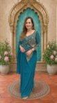 Luxury Designer Embroidered Ready-to-Wear Saree with Heavy Sequins Blouse for Women – Richa’s Fashion