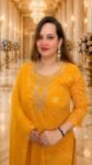 Designer Bandhani Printed Straight Kurta Set with Pants & Chiffon Dupatta for Women - Richa's Fashion