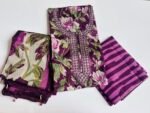 Elegance Flower Printed Unstitch Fabric For Women – Richa’s Fashion