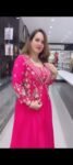 Elegant Hot Pink Gathered Flare Ethnic Gown For Women with Embroidered Yoke – Richa’s Fashion