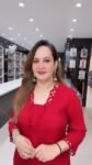 Red Embellished Neckline Kurta with Patiala Bottom Set For Women - Richa's Fashion