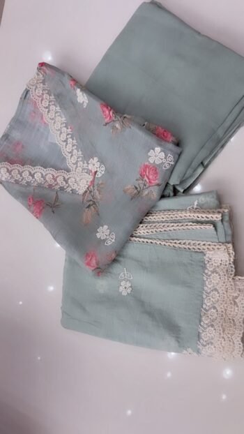 A BEAUTIFUL UNSTITCHED FABRIC IN PURE FLEX COTTON - Richa's Fashion