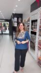 Designer Blue Printed Casual Top for Women – Richa’s Fashion