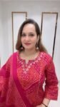 Premium Rani Pink Bandhani Printed Kurta Pant Set with Matching Dupatta for Women - Richa's Fashion