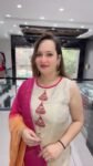 Elegant Off-White Jacquard Sleeveless Kurta Pant Set with Dupatta - Richa's Fashion