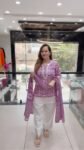 Elegant Lavender Floral Printed Straight Kurta Pant Set with Dupatta for Women – Richa’s Fashion