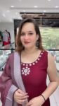 Elegant Wine Sleeveless Anarkali Kurta Set with Dupatta for Women – Richa’s Fashion