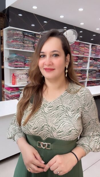 Elegant Sage Green Printed Pleated A-Line Midi Dress with Waist Belt for Women - Richa's Fashion